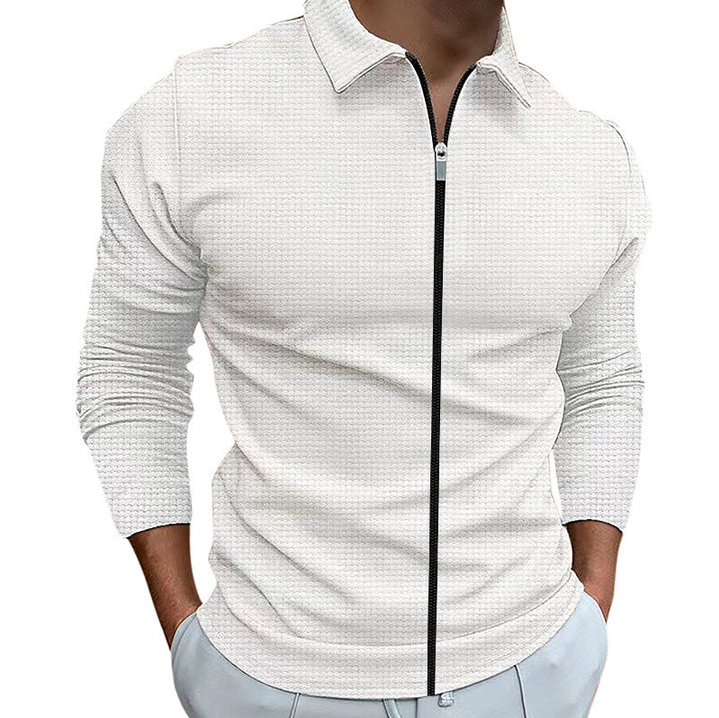 Image of Luke | Men's Zip-Up Casual Shirt