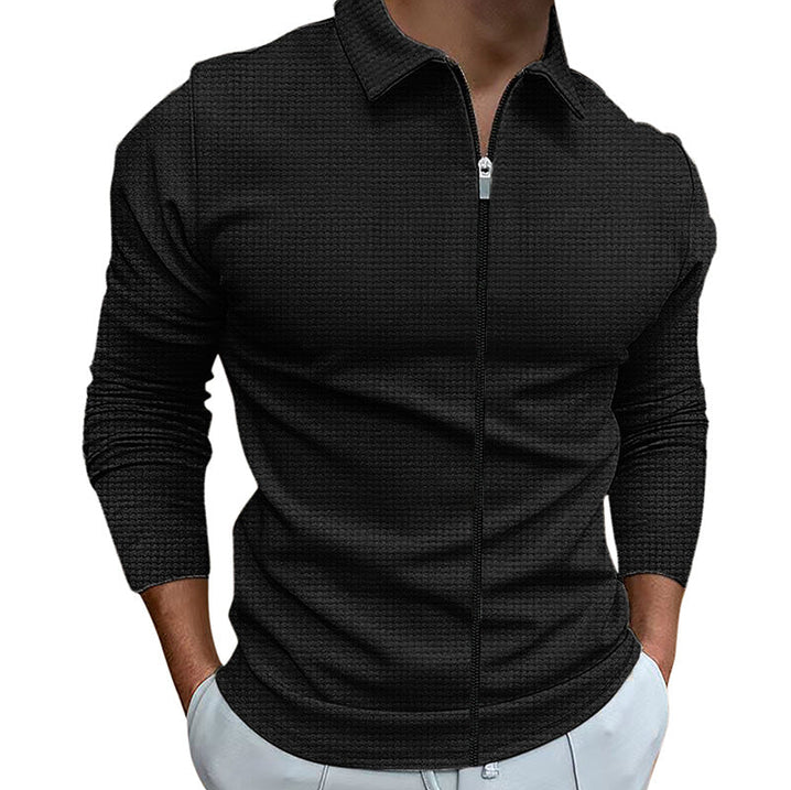 Image of Luke | Men's Zip-Up Casual Shirt