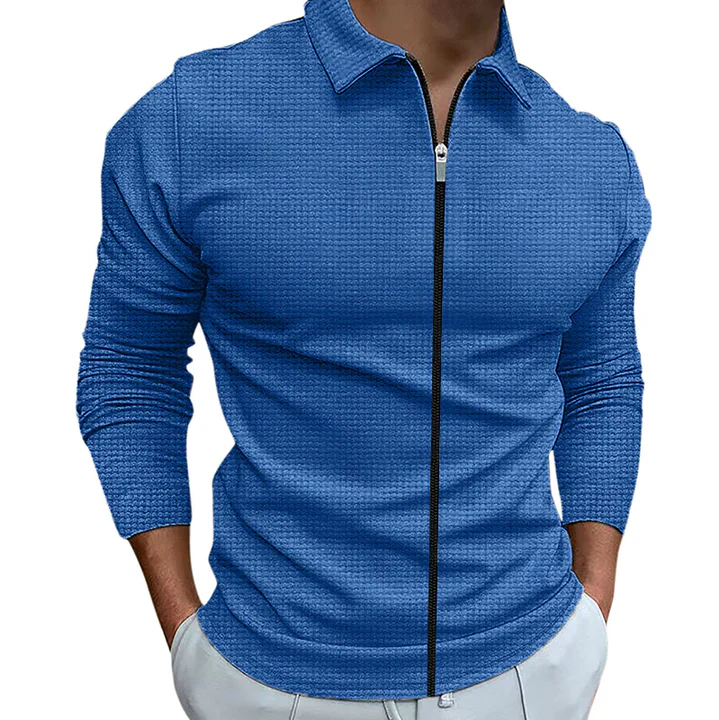 Image of Luke | Men's Zip-Up Casual Shirt