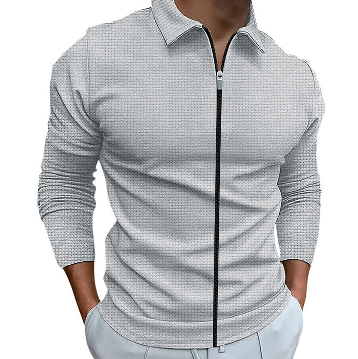 Image of Luke | Men's Zip-Up Casual Shirt