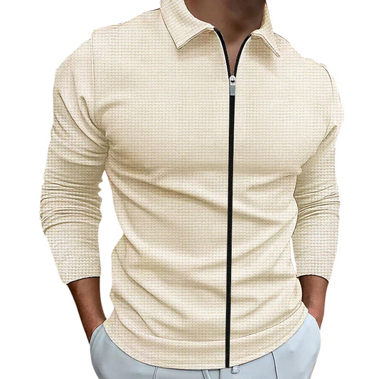 Image of Luke | Men's Zip-Up Casual Shirt