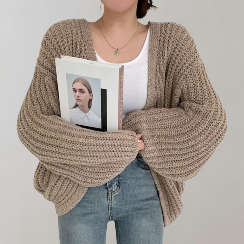 Image of Lydia | Women's Oversized Open Front Cardigan