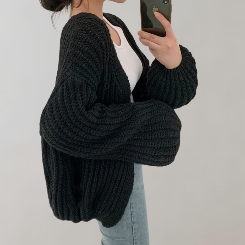 Image of Lydia | Women's Oversized Open Front Cardigan