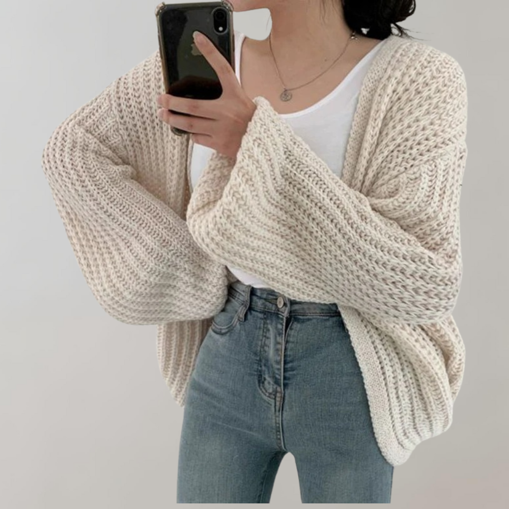 Image of Lydia | Women's Oversized Open Front Cardigan