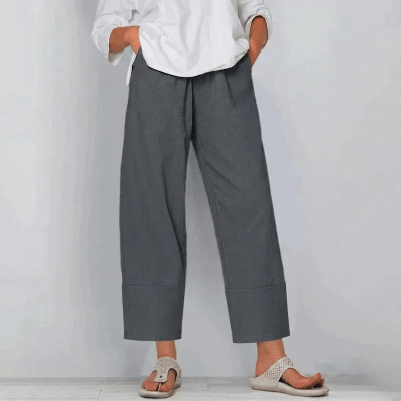 Lydia | Women's High-Waisted Wide Leg Pants - Image 3