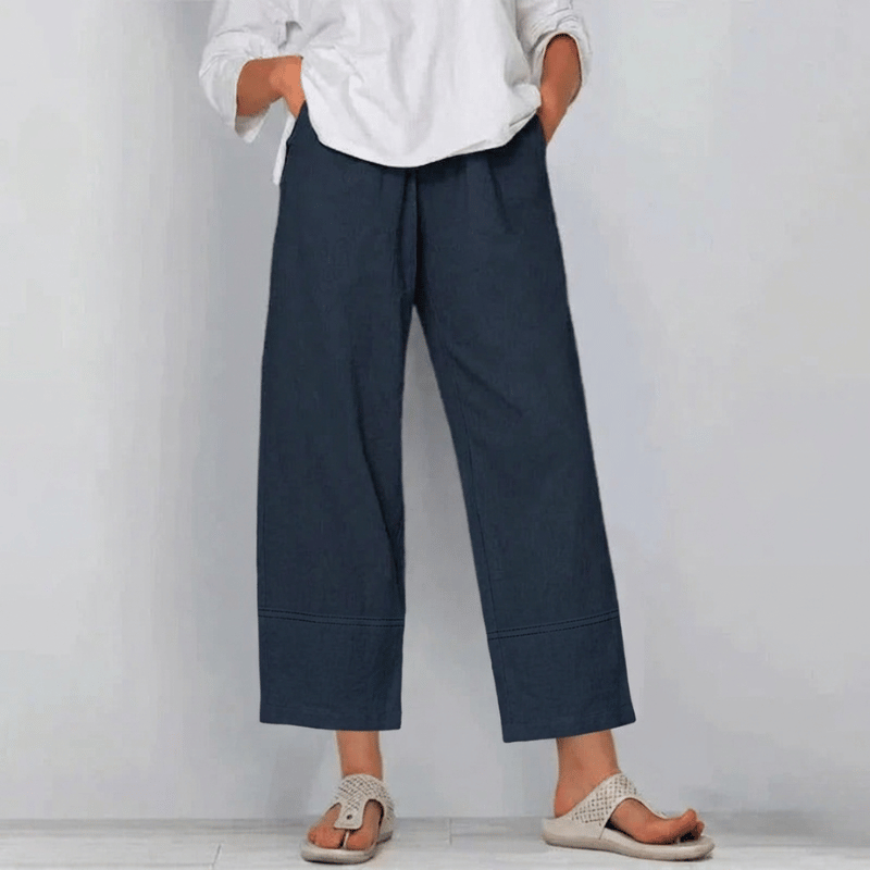 Lydia | Women's High-Waisted Wide Leg Pants - Image 4