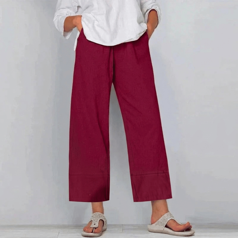 Lydia | Women's High-Waisted Wide Leg Pants - Image 5
