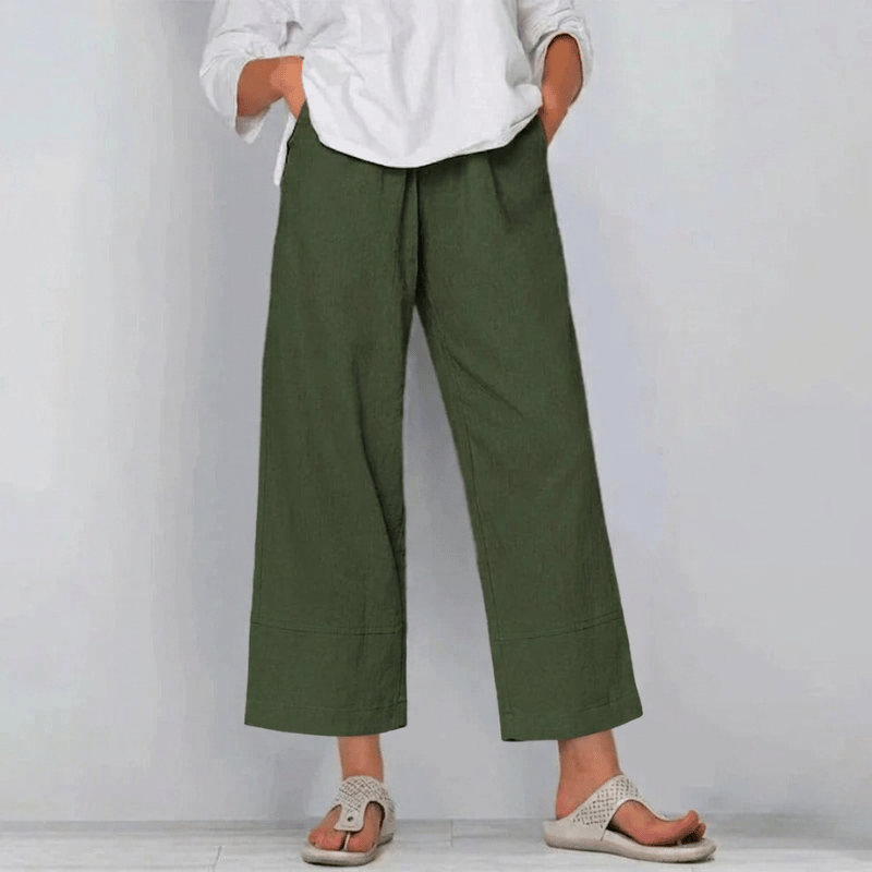 Lydia | Women's High-Waisted Wide Leg Pants - Image 6