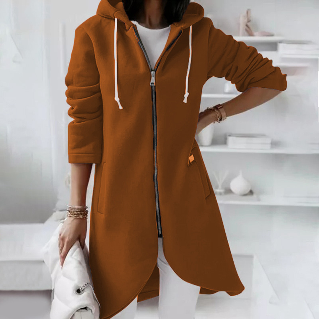 Image of Maisie | Women's Longline Zip-Up Jacket