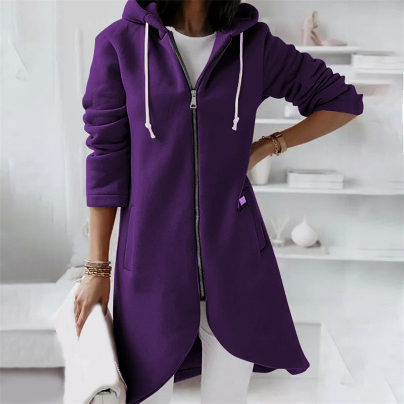 Image of Maisie | Women's Longline Zip-Up Jacket