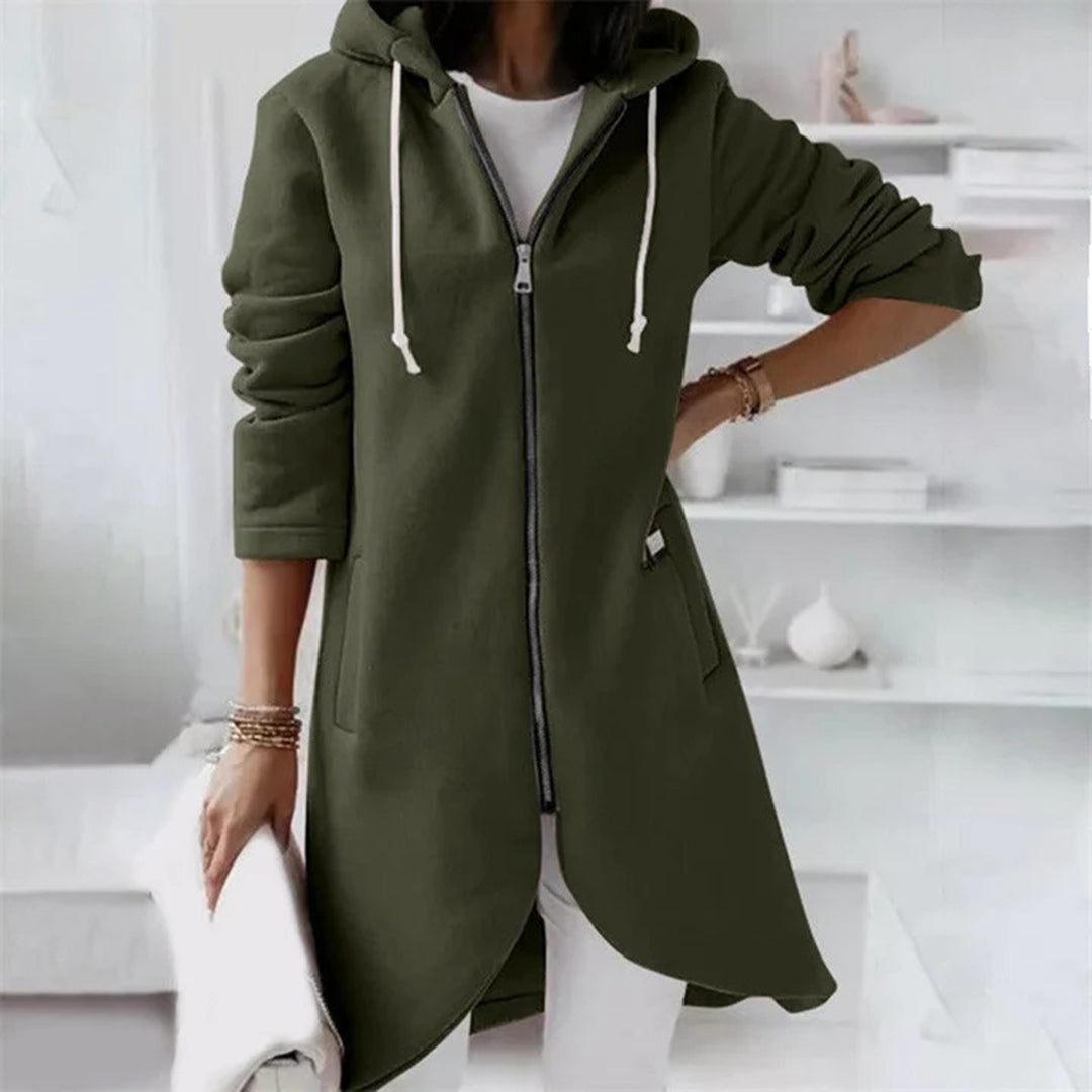 Image of Maisie | Women's Longline Zip-Up Jacket