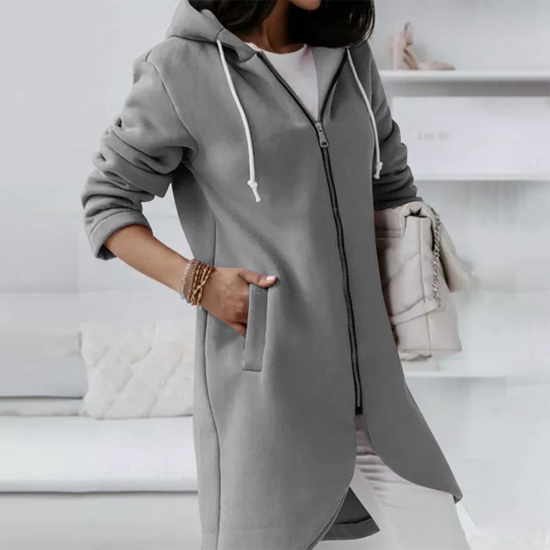 Image of Maisie | Women's Longline Zip-Up Jacket