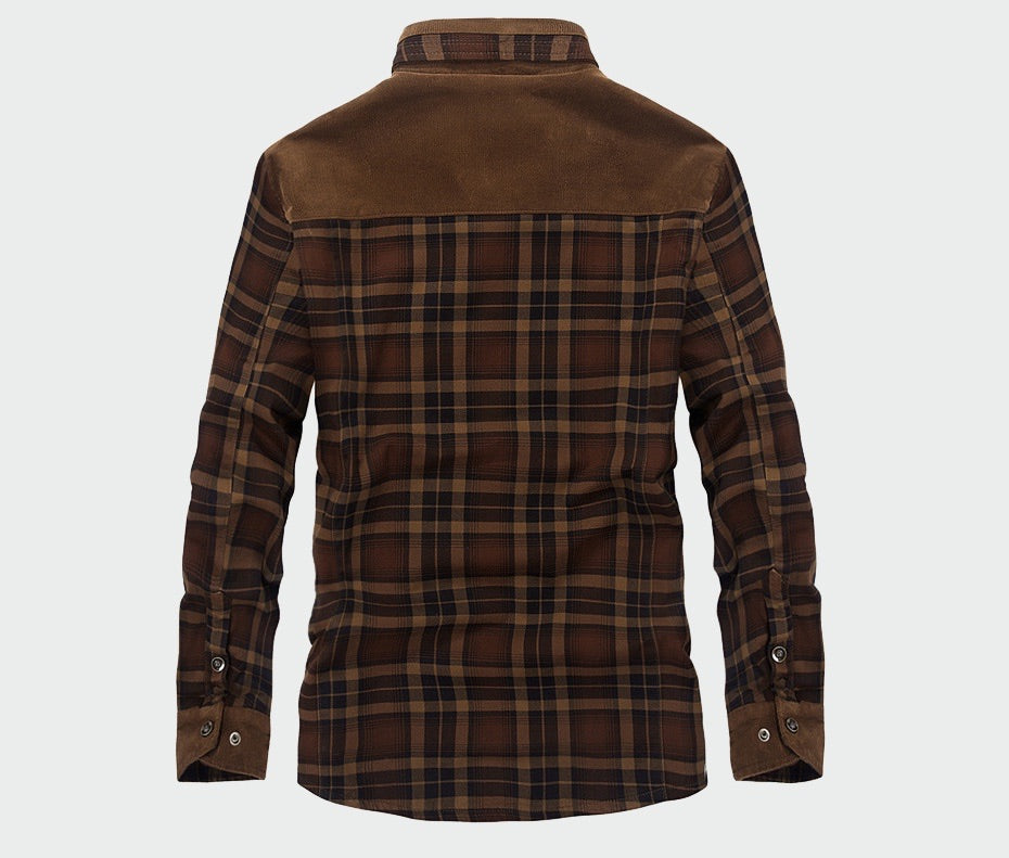 Image of Malcolm | Men's Long Sleeve Plaid Shirt Jacket