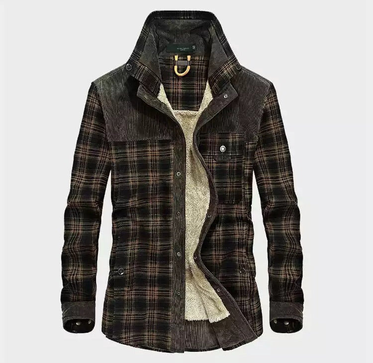 Image of Malcolm | Men's Long Sleeve Plaid Shirt Jacket