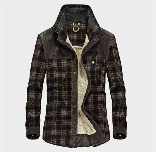 Image of Malcolm | Men's Long Sleeve Plaid Shirt Jacket