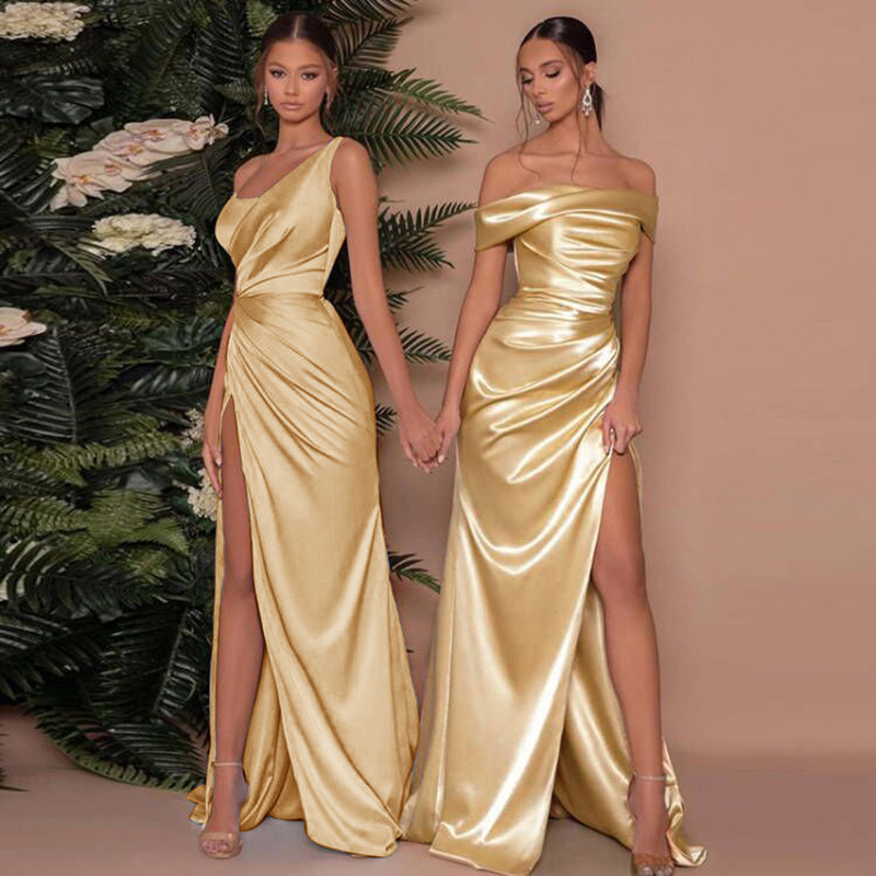 Image of Margaret | Women's One Shoulder Maxi Dress