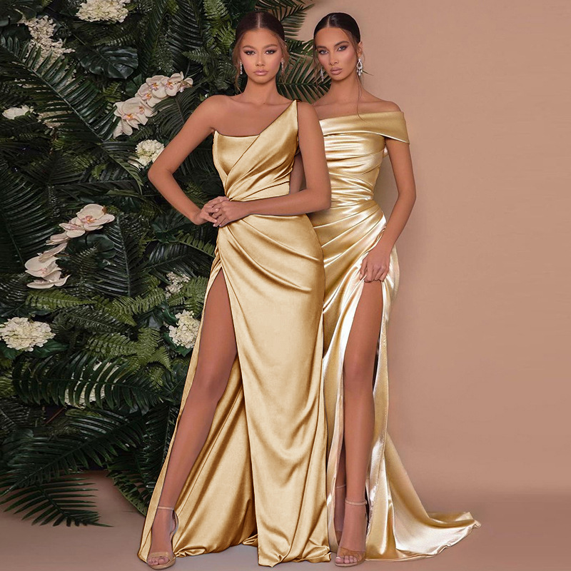 Image of Margaret | Women's One Shoulder Maxi Dress