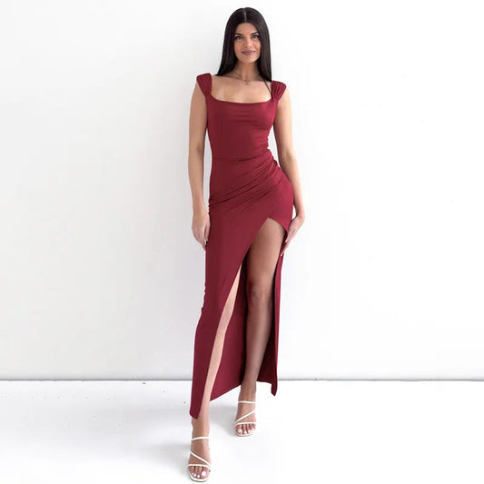Image of Margaret | Women's Sleeveless Bodycon Maxi Dress