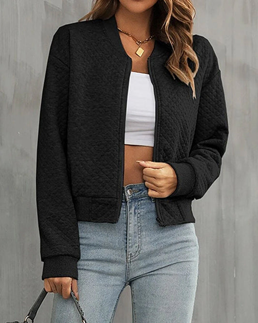 Image of Margot | Women's Quilted Bomber Jacket