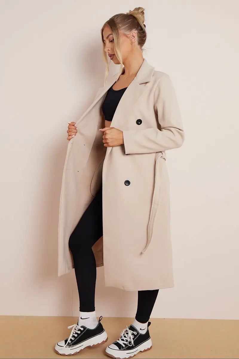 Image of Maria | Women's Double Breasted Long Coat