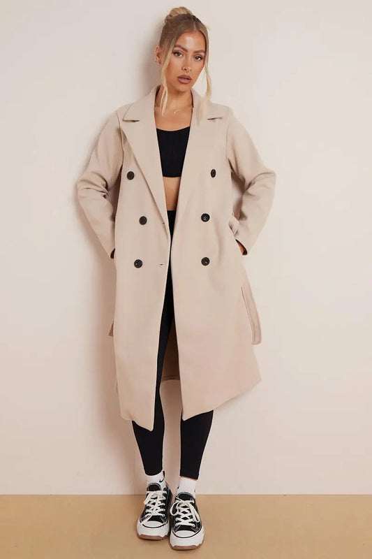 Image of Maria | Women's Double Breasted Long Coat