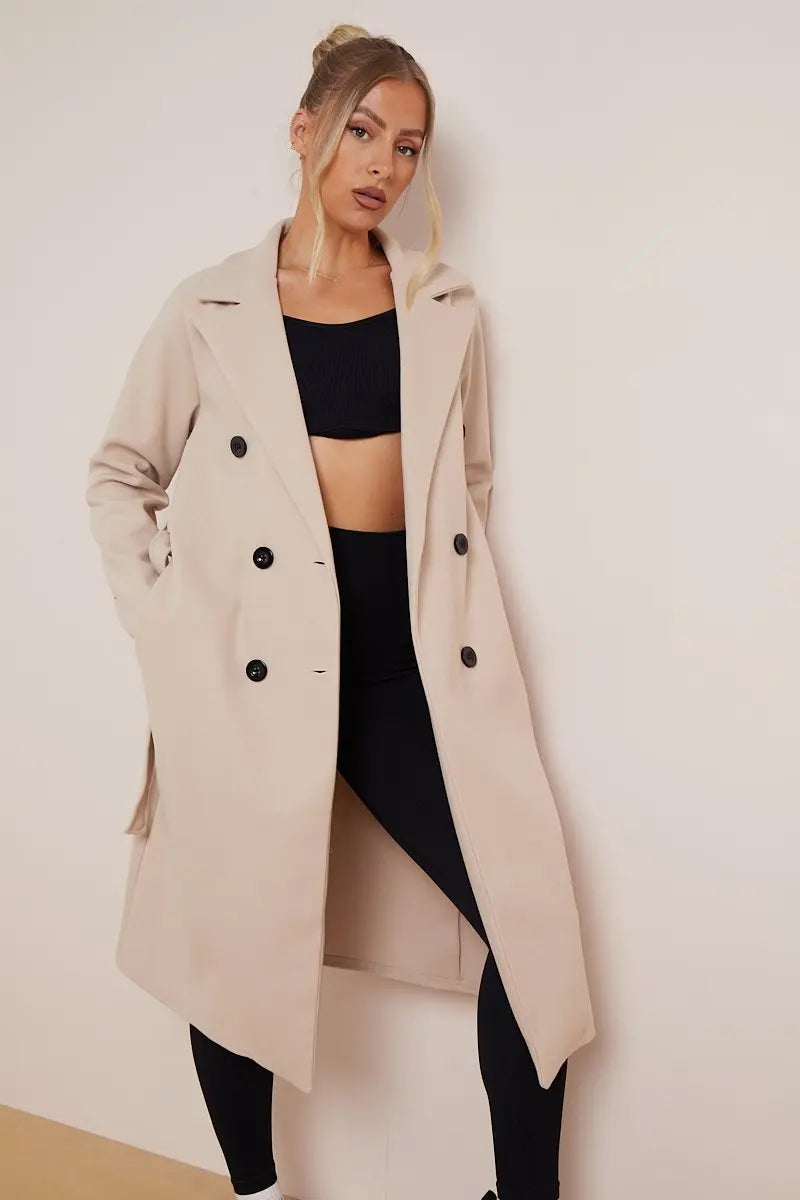 Image of Maria | Women's Double Breasted Long Coat