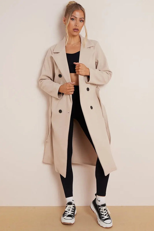 Image of Maria | Women's Double Breasted Long Coat