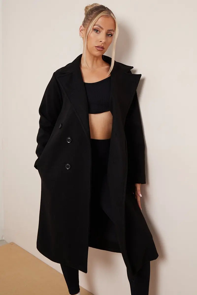 Image of Maria | Women's Double Breasted Long Coat