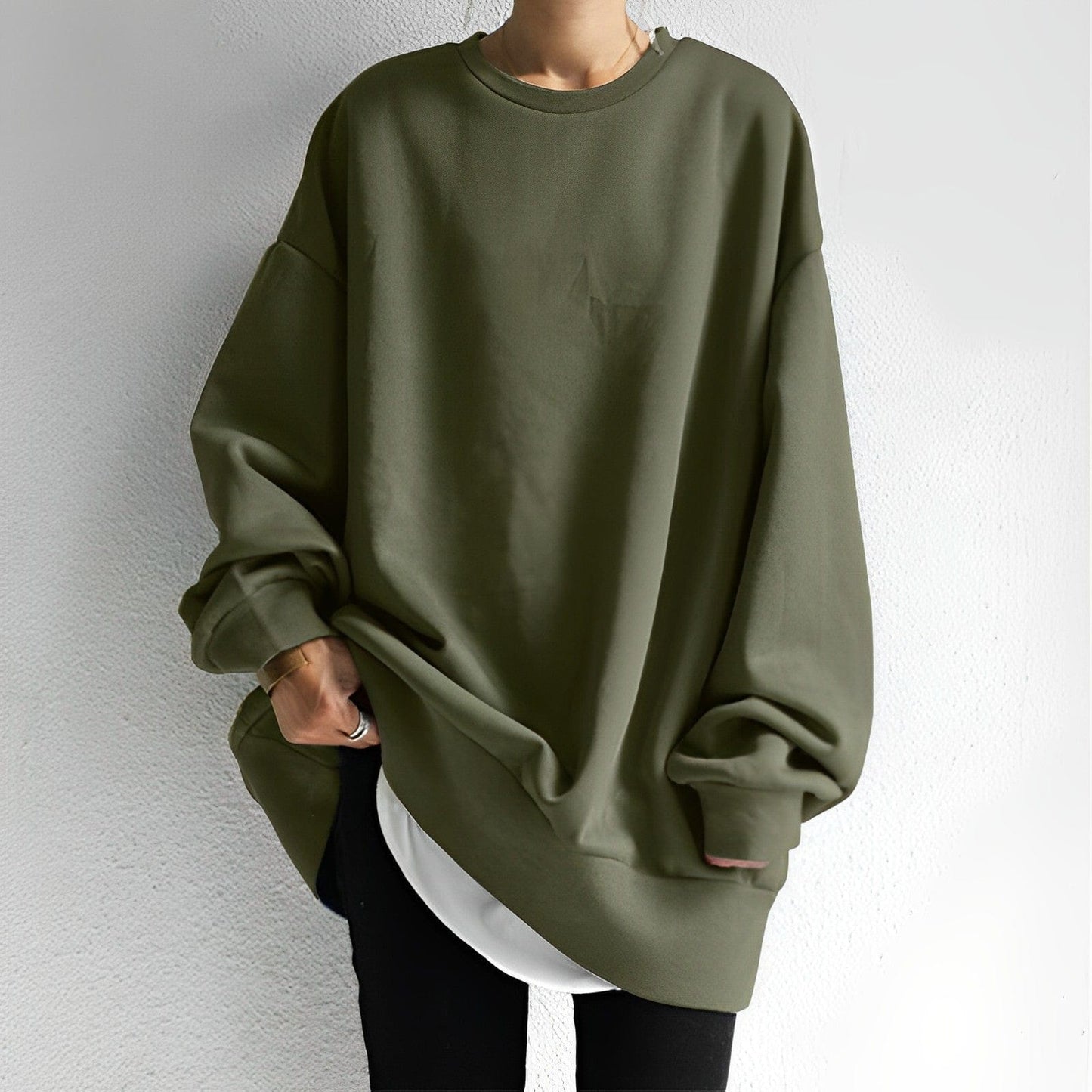 Image of Maria | Women's Oversized Crewneck Pullover Sweater