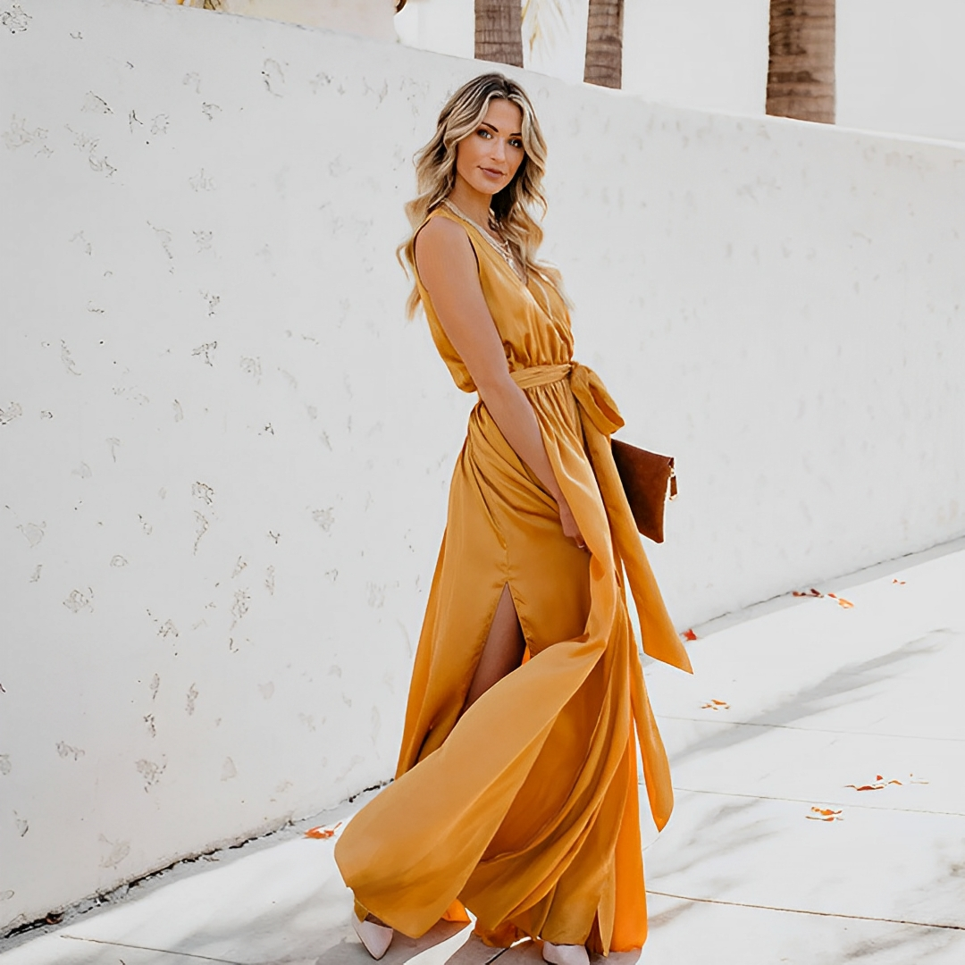 Image of Marissa | Women's Sleeveless A-Line Maxi Dress