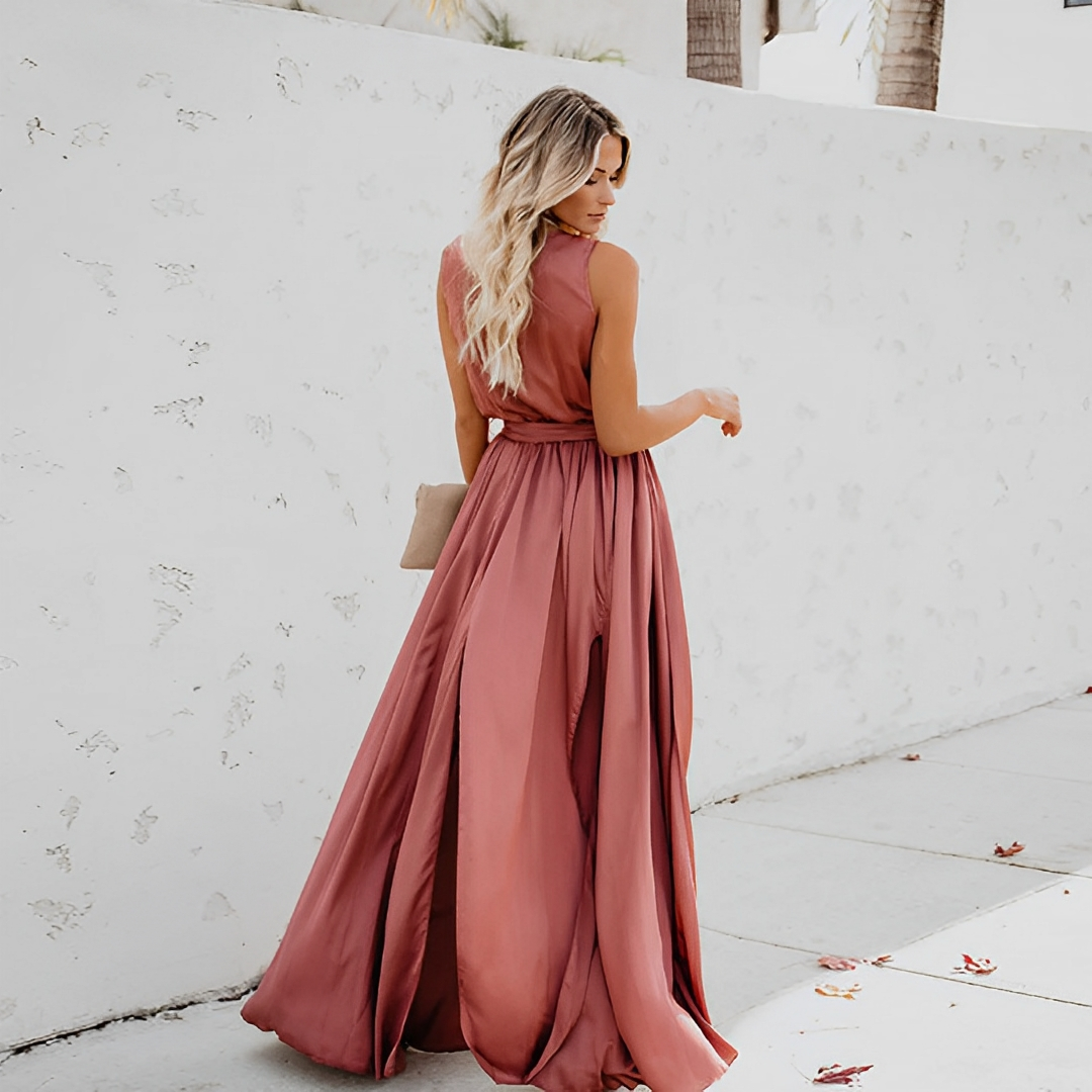 Image of Marissa | Women's Sleeveless A-Line Maxi Dress