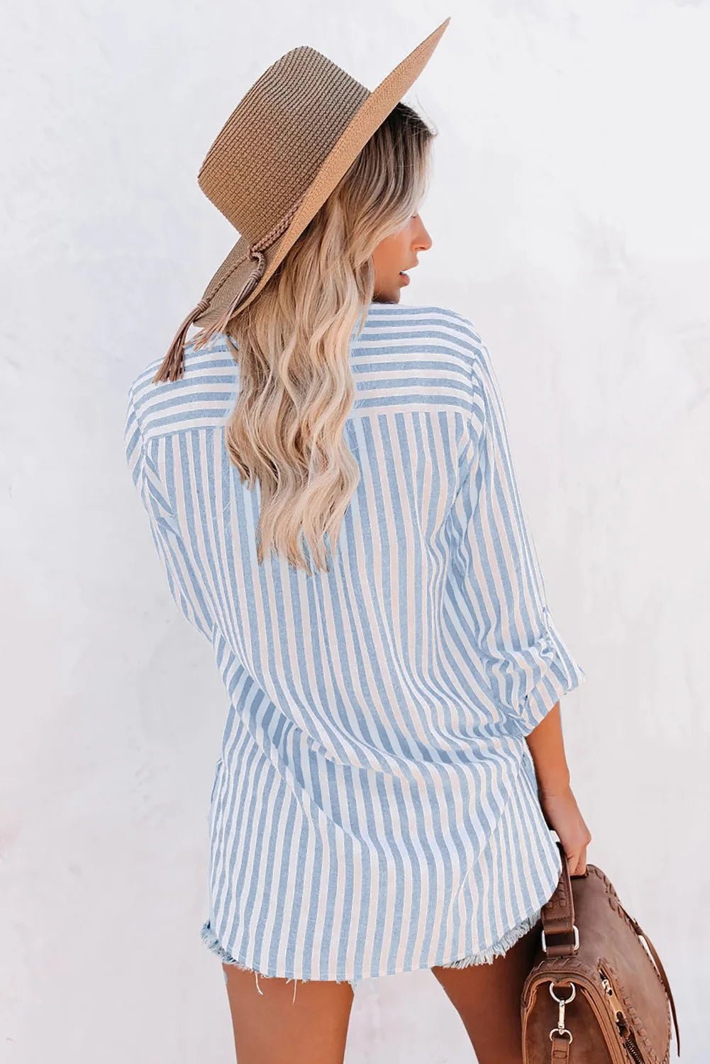 Image of Martha | Women's Striped Button-Down Blouse