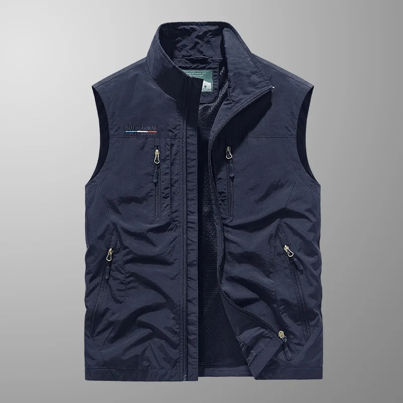 Image of Marvin | Men's Full Zip Utility Vest