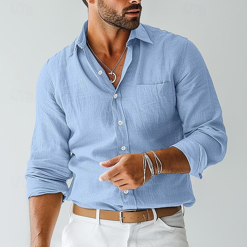 Image of Mason | Men's Long Sleeve Button-Down Shirt