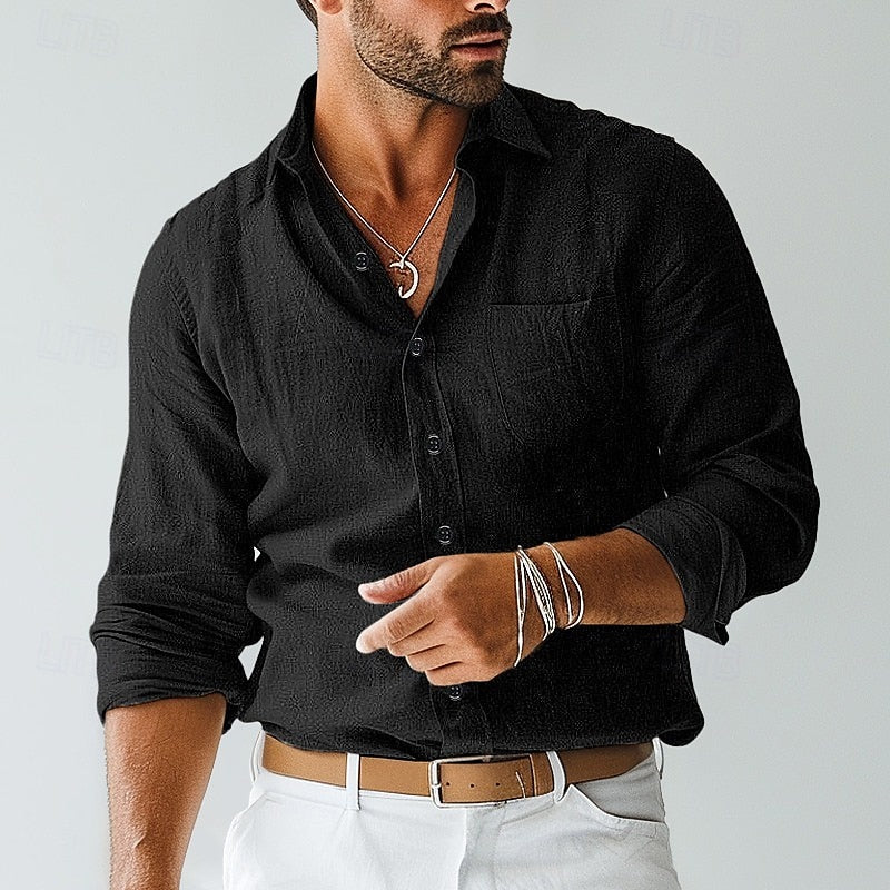 Image of Mason | Men's Long Sleeve Button-Down Shirt