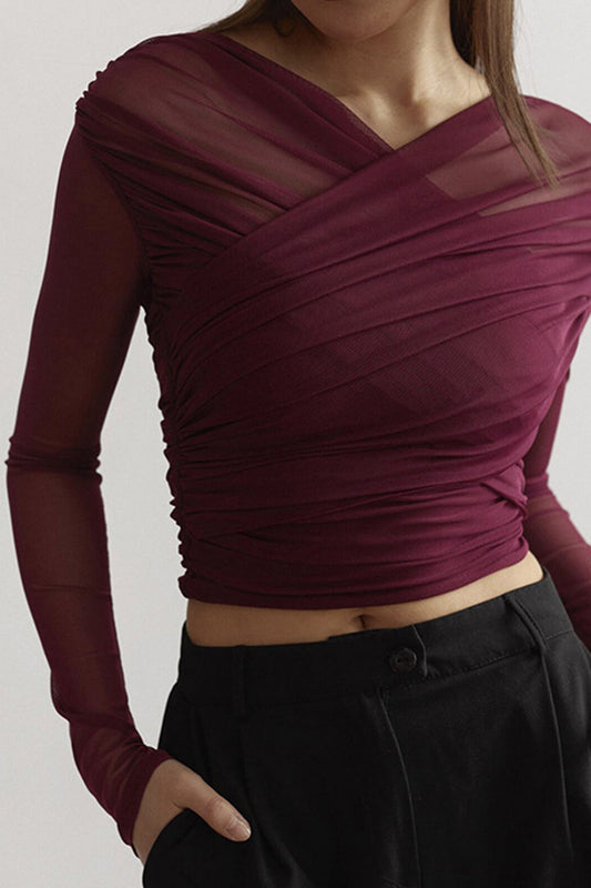 Image of Melinda | Women's Fitted Criss Cross Top