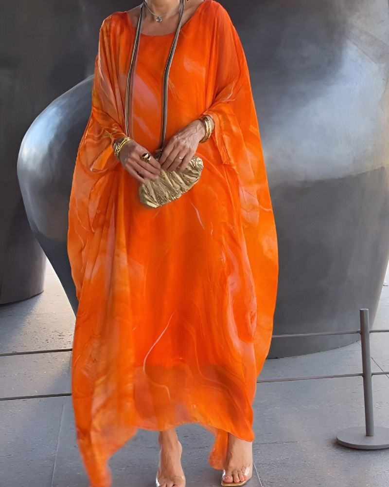 Image of Melinda | Women's Long Sleeve Caftan Maxi Dress