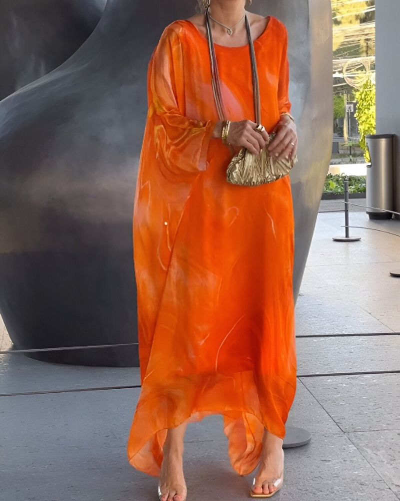 Image of Melinda | Women's Long Sleeve Caftan Maxi Dress