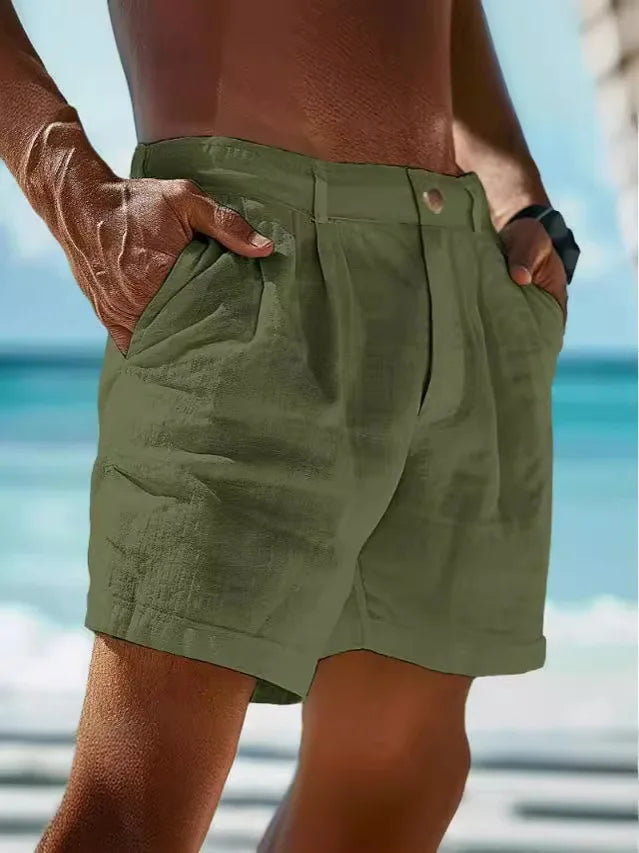 Men's Airy Linen Summer Shorts