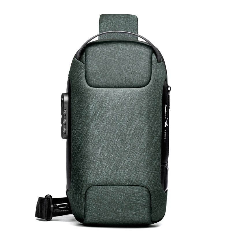 Men's Anti-Theft Water-Resistant Crossbody Bag with USB Charging