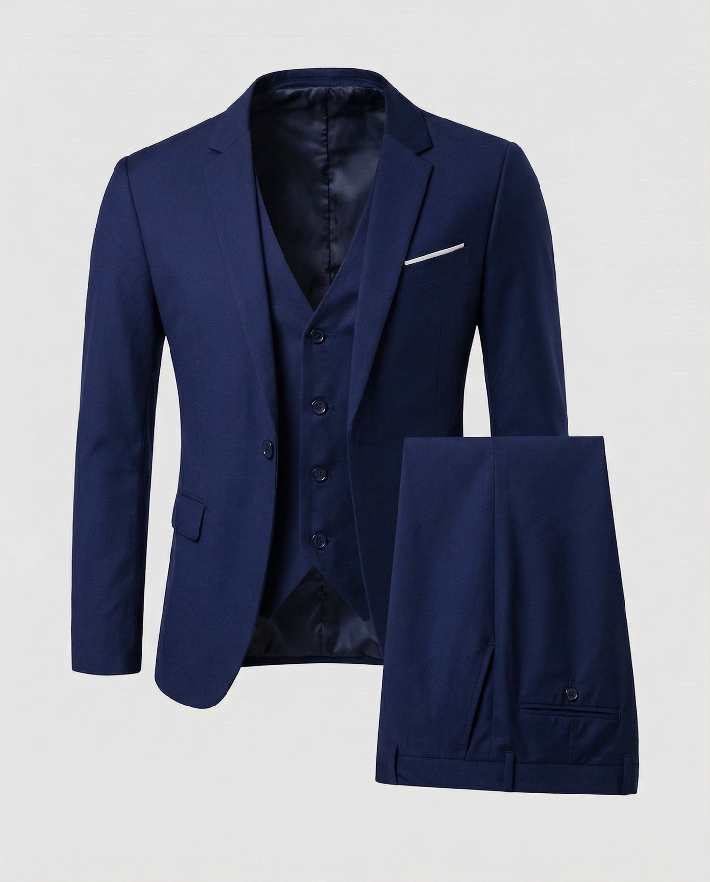 Men's Classic Three-Piece Suit for Formal Occasions