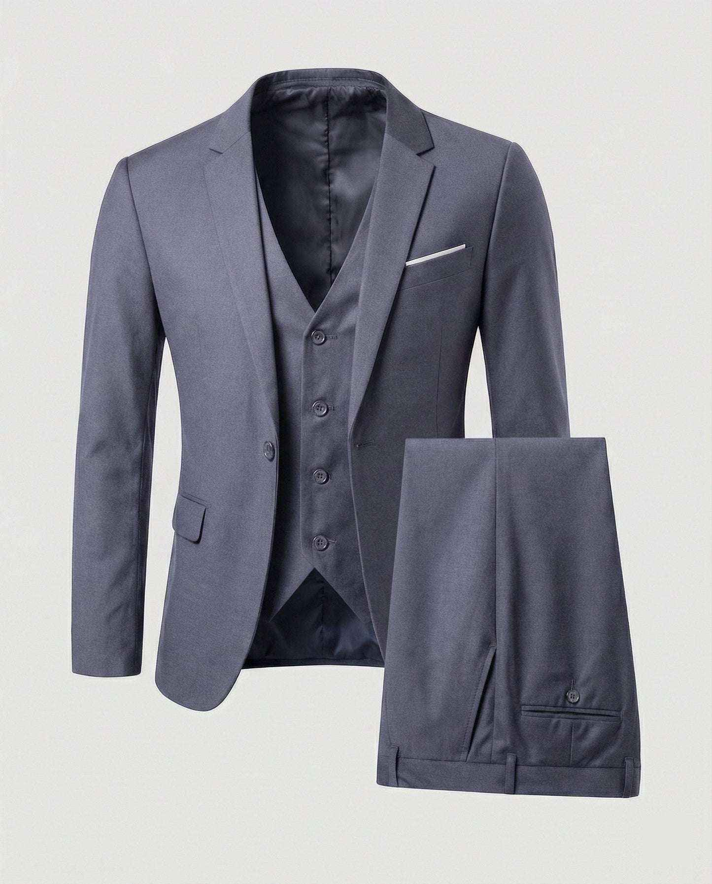 Men's Classic Three-Piece Suit for Formal Occasions