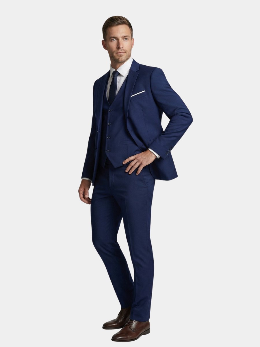 Men's Classic Three-Piece Suit for Formal Occasions