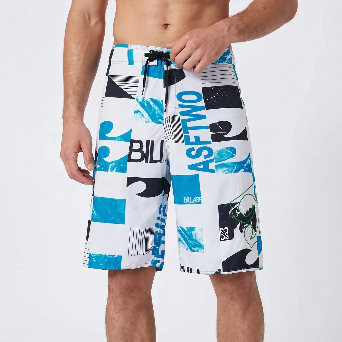 Men's Graphic Print Boardshorts - Oceaniq