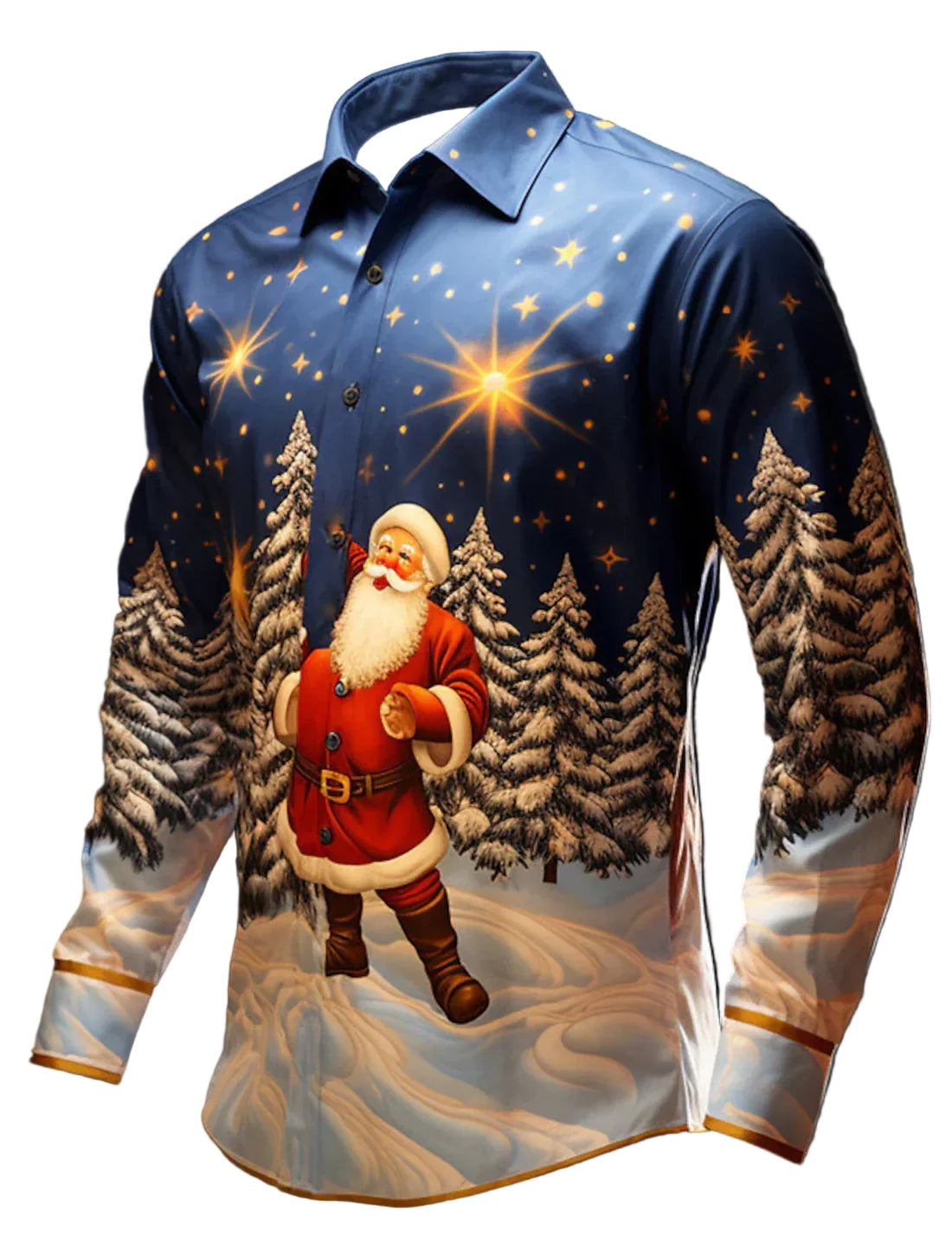 Men's Linen Christmas Shirt