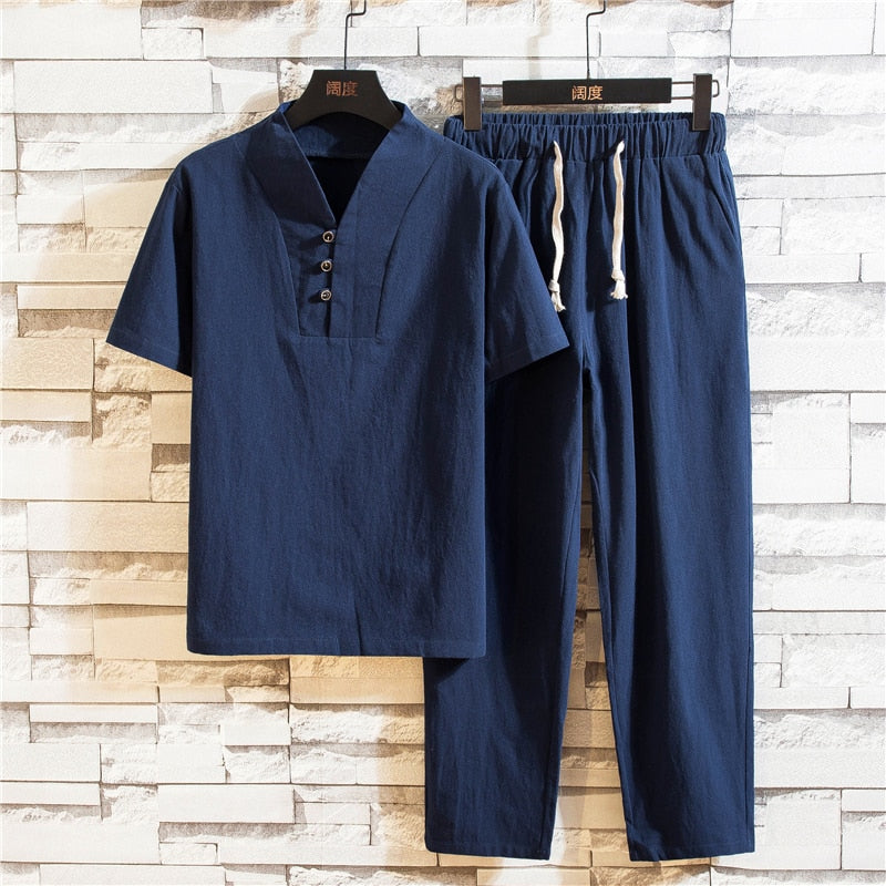 Men's Linen Clothing Set | Airy & Summery Clothing Set for Men