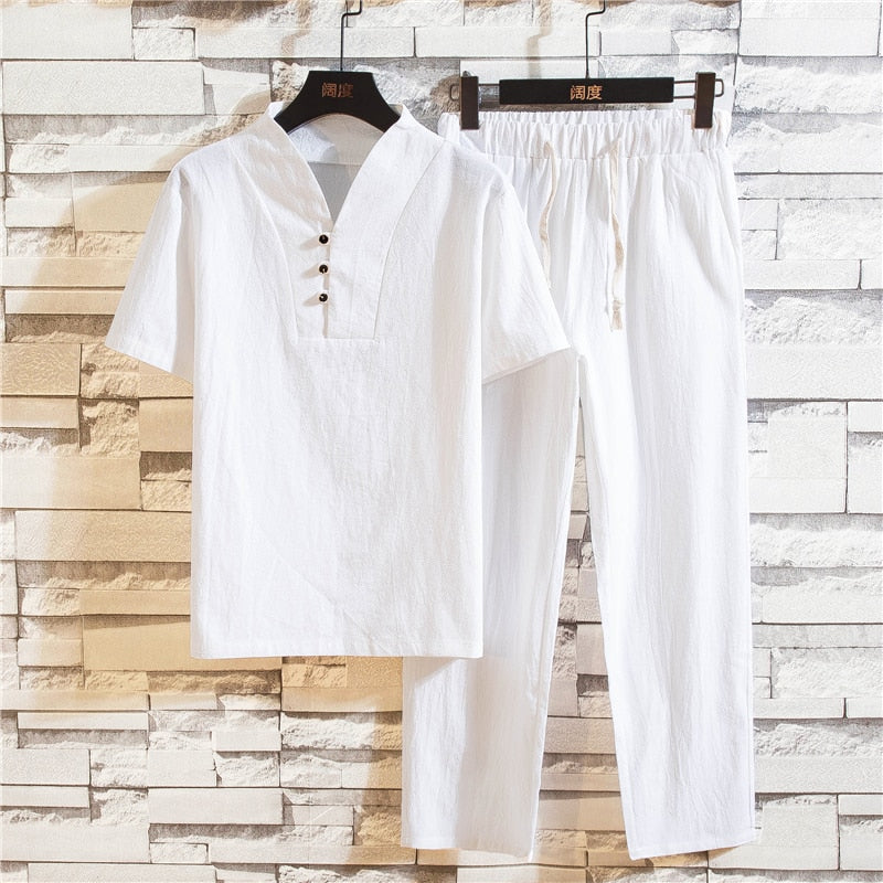 Men's Linen Clothing Set | Airy & Summery Clothing Set for Men