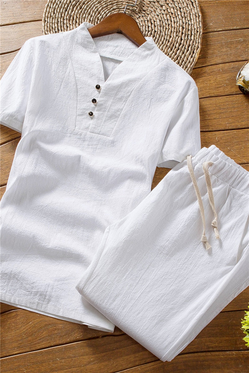 Men's Linen Clothing Set | Airy & Summery Clothing Set for Men