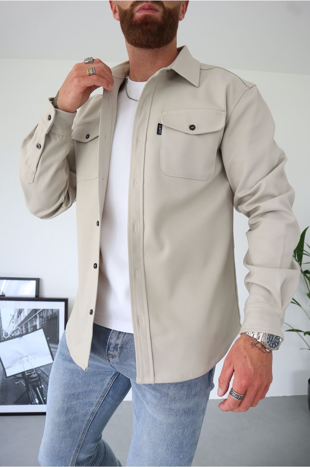 Men's Long-Sleeve Casual Shirt for Everyday Comfort