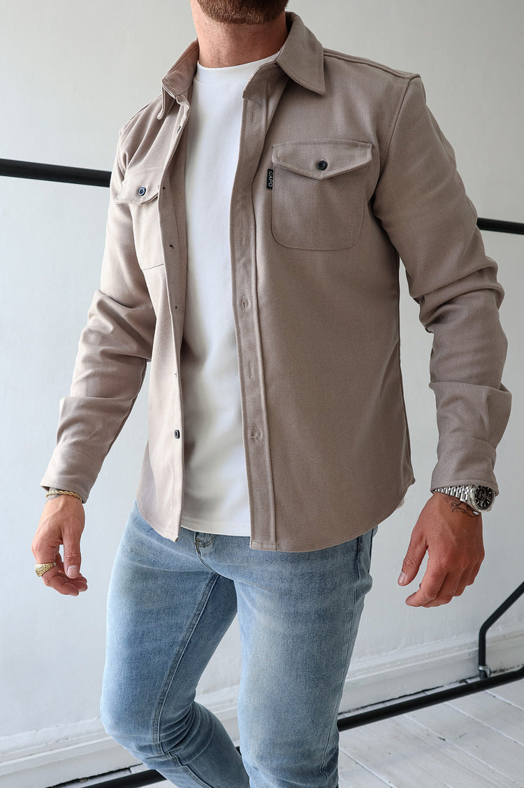 Men's Long-Sleeve Casual Shirt for Everyday Comfort